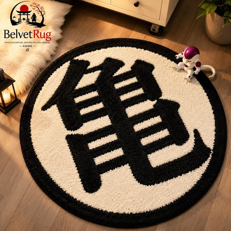 Tapis rond Dragon Ball shaggy doux