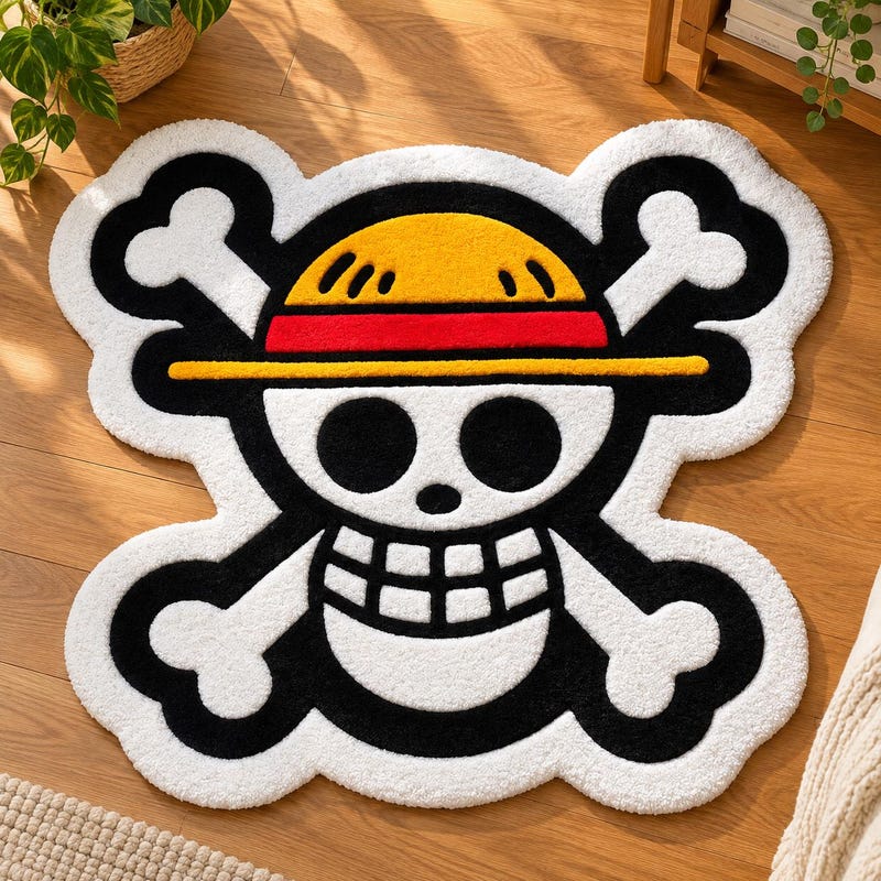Tapis One Piece tête de mort – chapeau de paille