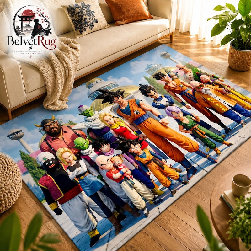 Tapis Dragon Ball personnages antidérapant