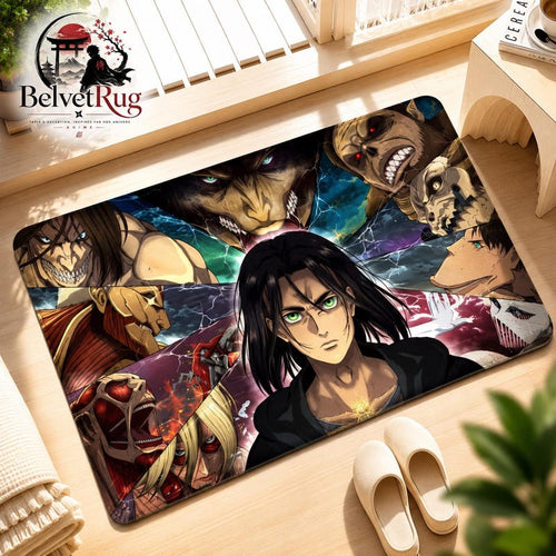 Tapis Attack on Titan en flanelle – Collection II