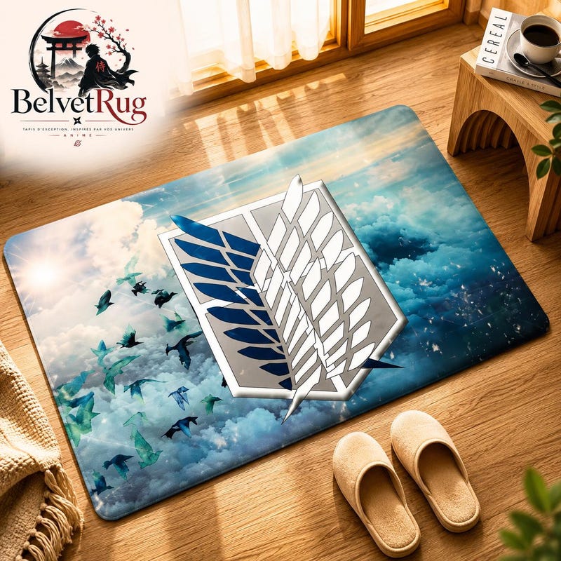 Tapis Attack on Titan en flanelle – Collection I