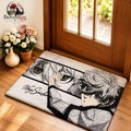 Tapis Blue Lock en flanelle antidérapante