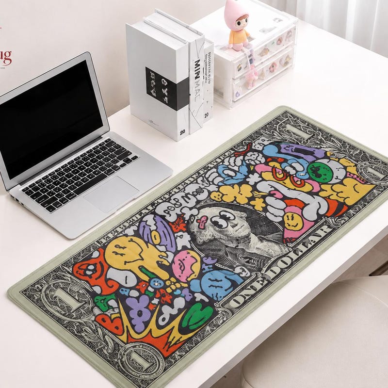 Tapis de souris XXL Dollar – bureau gaming