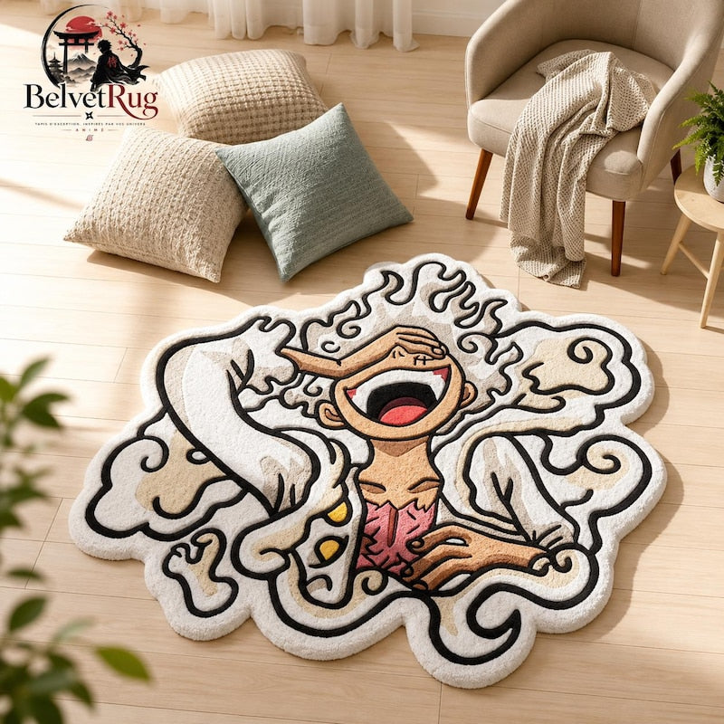 Tapis Luffy Gear 5 Nika antidérapant