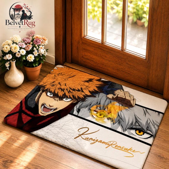 Tapis Blue Lock en flanelle — Vue 2