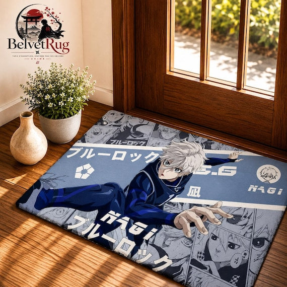 Tapis Blue Lock en flanelle — Vue 13