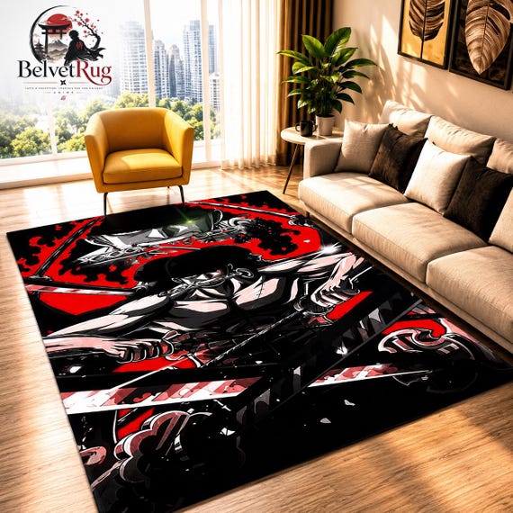 Tapis anime 3D — Visuel coloré — Vue 3