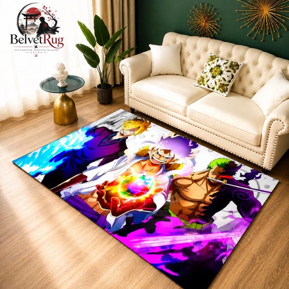 Tapis anime 3D — Visuel coloré — Vue 4