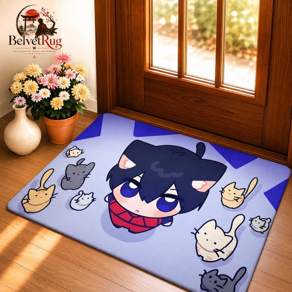 Tapis Blue Lock en flanelle — Vue 6