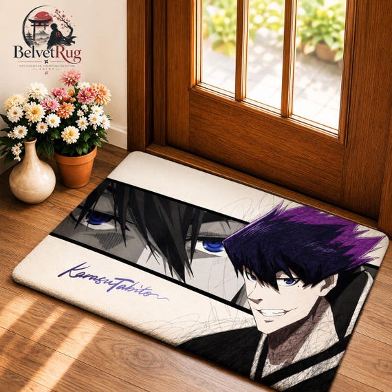 Tapis Blue Lock en flanelle — Vue 3