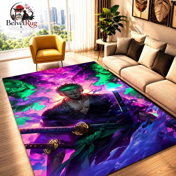 Tapis anime 3D — Visuel coloré — Vue 2