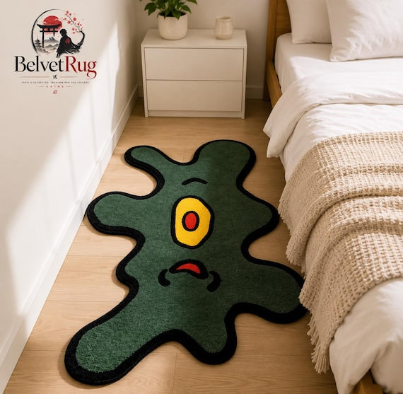 Tapis monstre vert — Forme abstraite — Vue 3