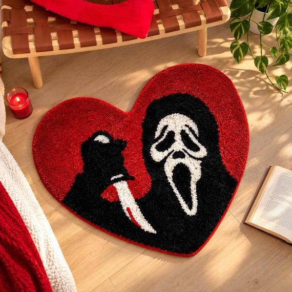 Tapis cœur rouge — Masque fantôme — Vue 4