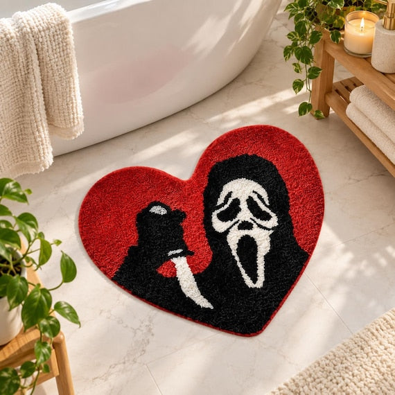 Tapis cœur rouge — Masque fantôme — Vue 2
